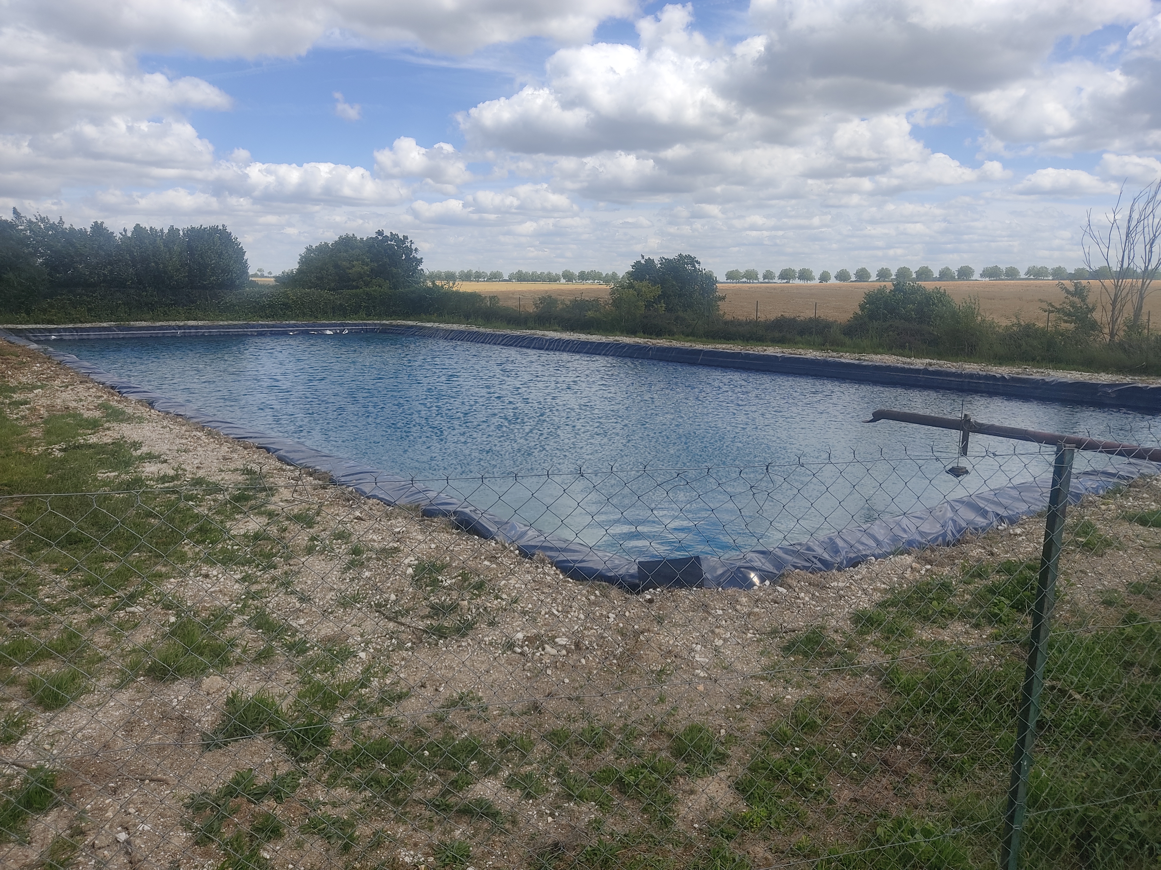 BASSIN TAMPON D'IRRIGATION. DPT 80