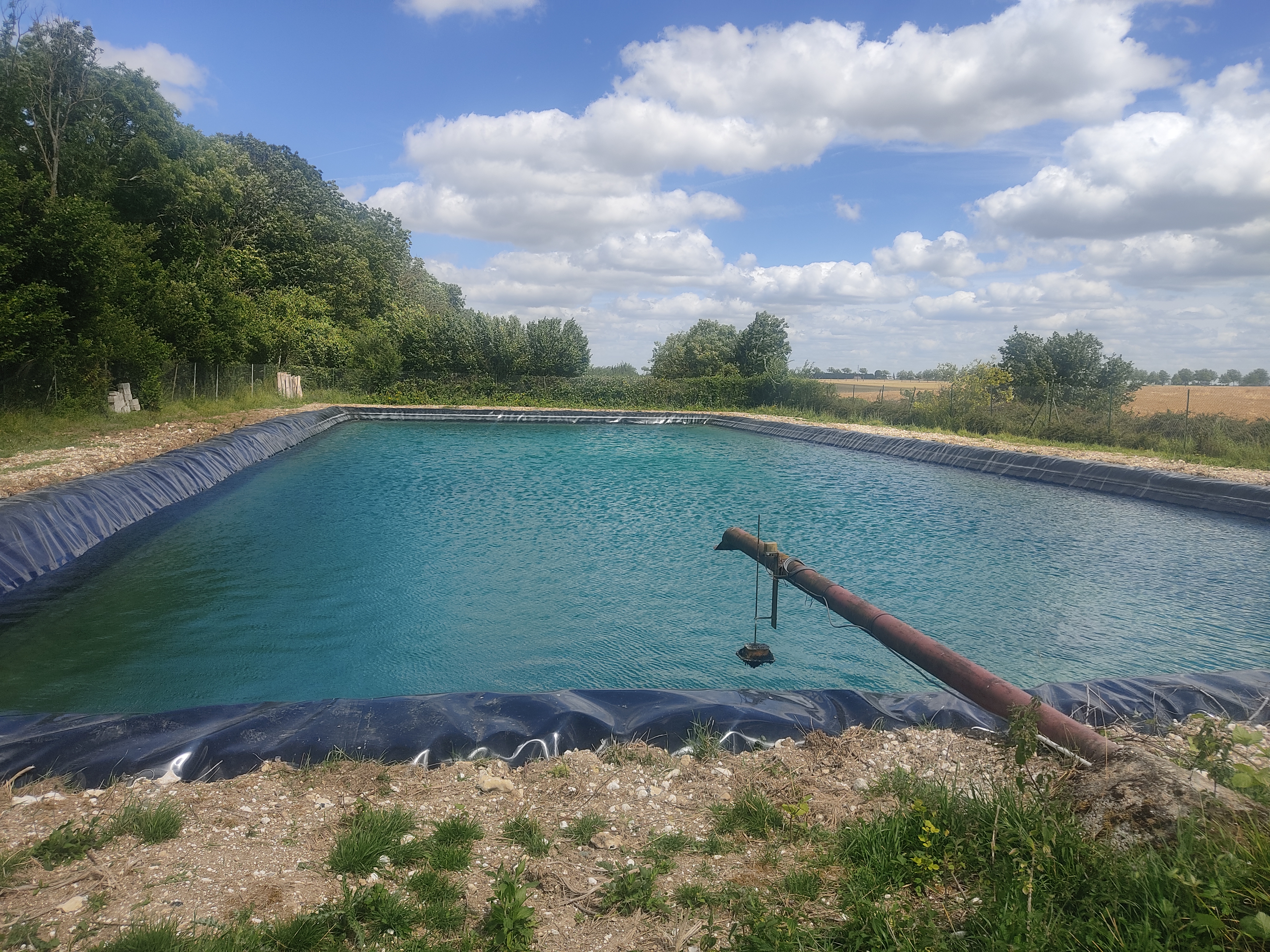 BASSIN TAMPON D'IRRIGATION. DPT 80