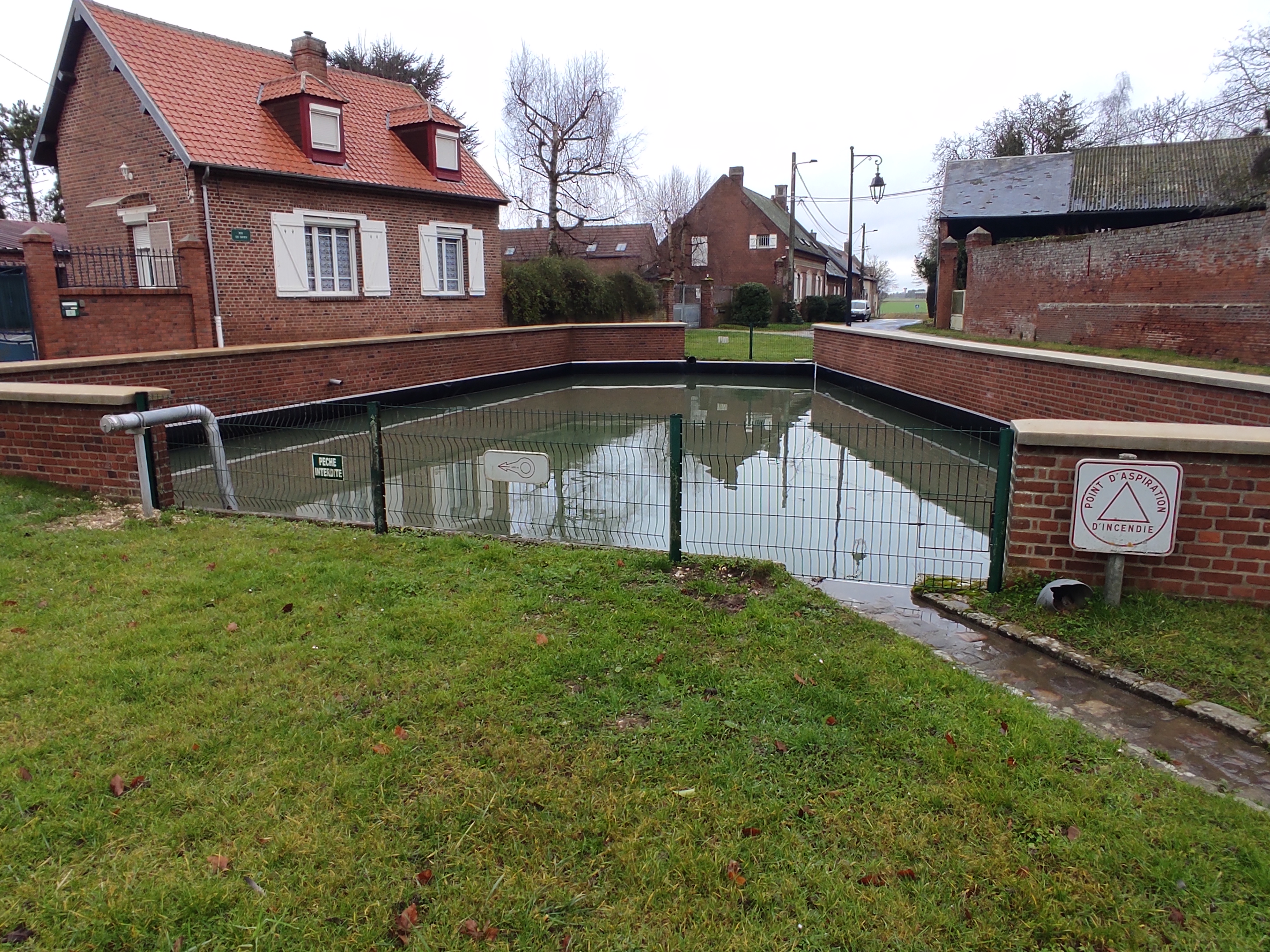 Nouvelle étanchéité sur mare béton fissurée dpt 60